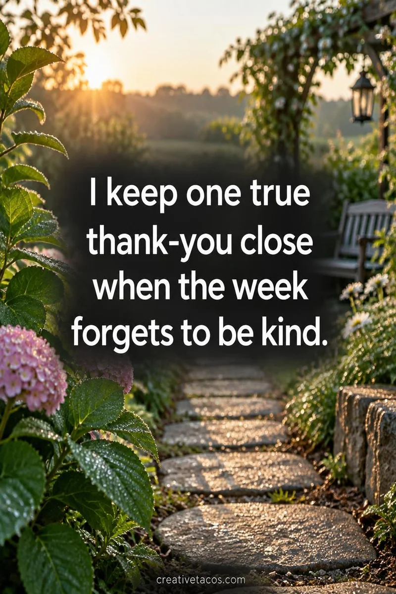 Affirmation card: I keep one true thank-you close when the week forgets to be kind.