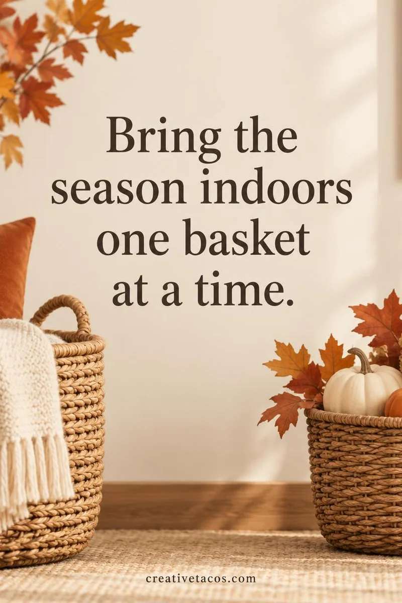 Quote card: Bring the season indoors one basket at a time.