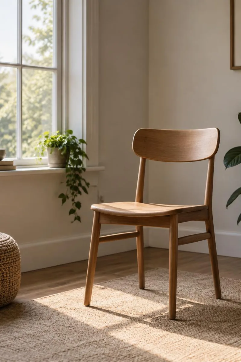 A simple chair and window light for a memorable six point body scan practice