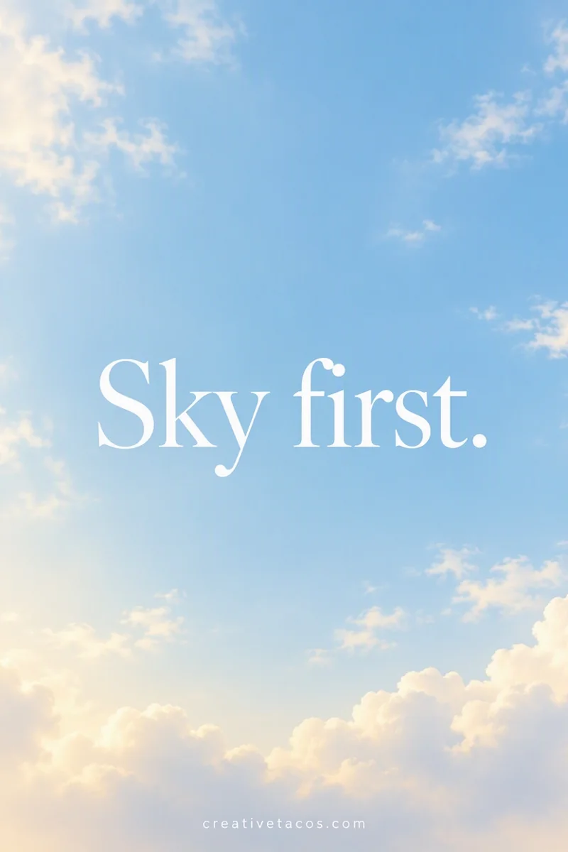 Quote card: Sky first.