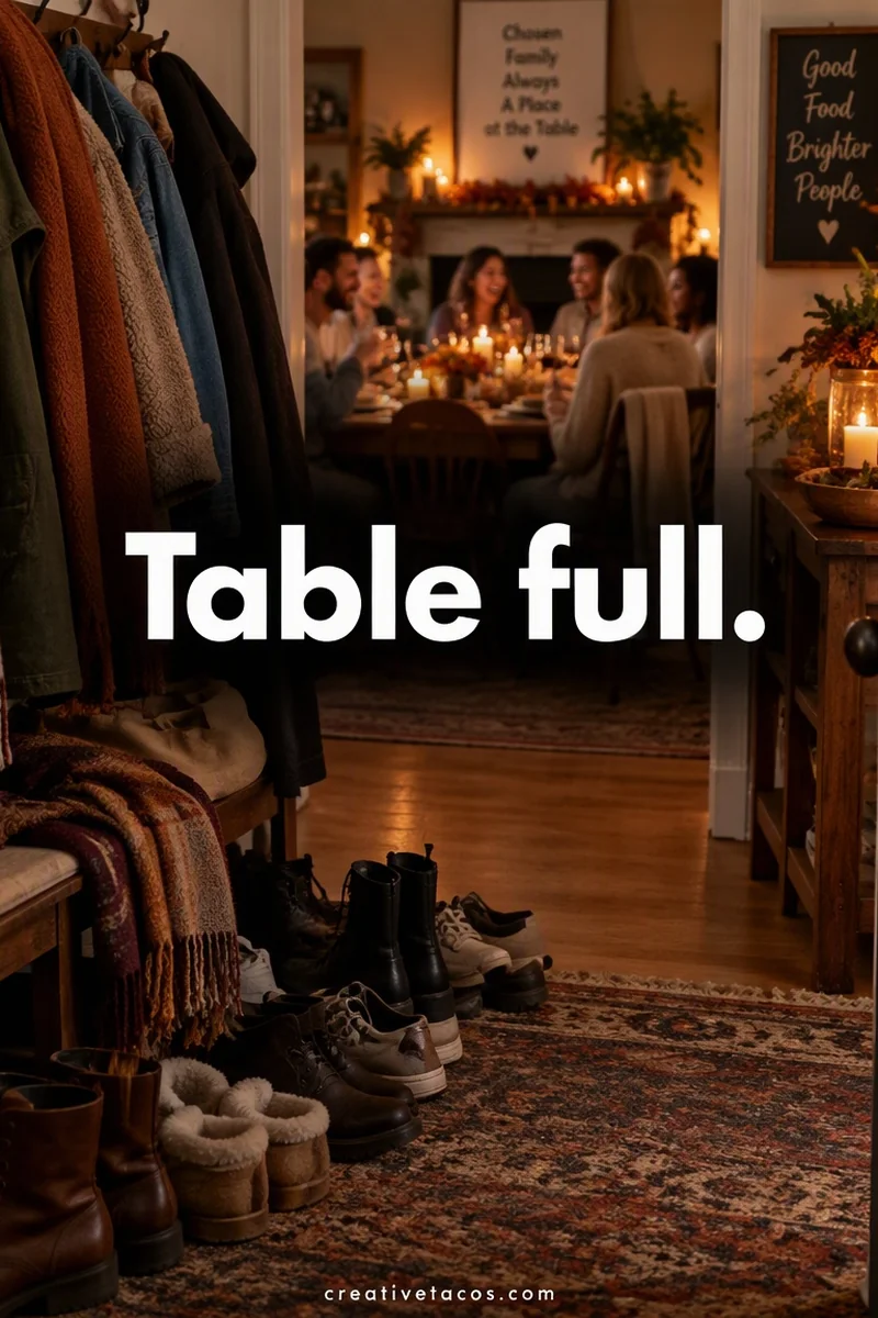 Quote card: Table full.