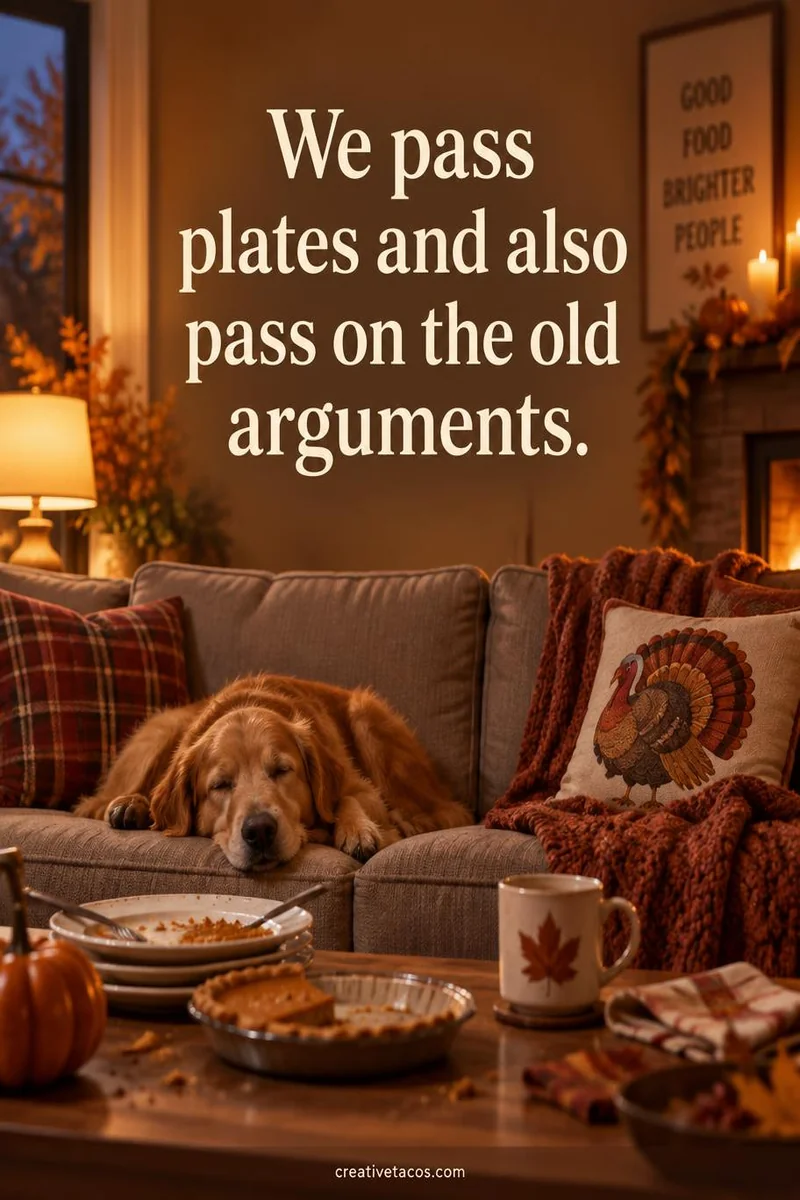 Quote card: We pass plates and also pass on the old arguments.