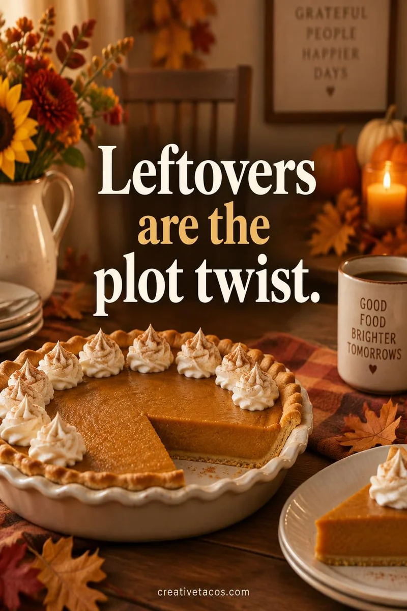 Quote card: Leftovers are the plot twist.