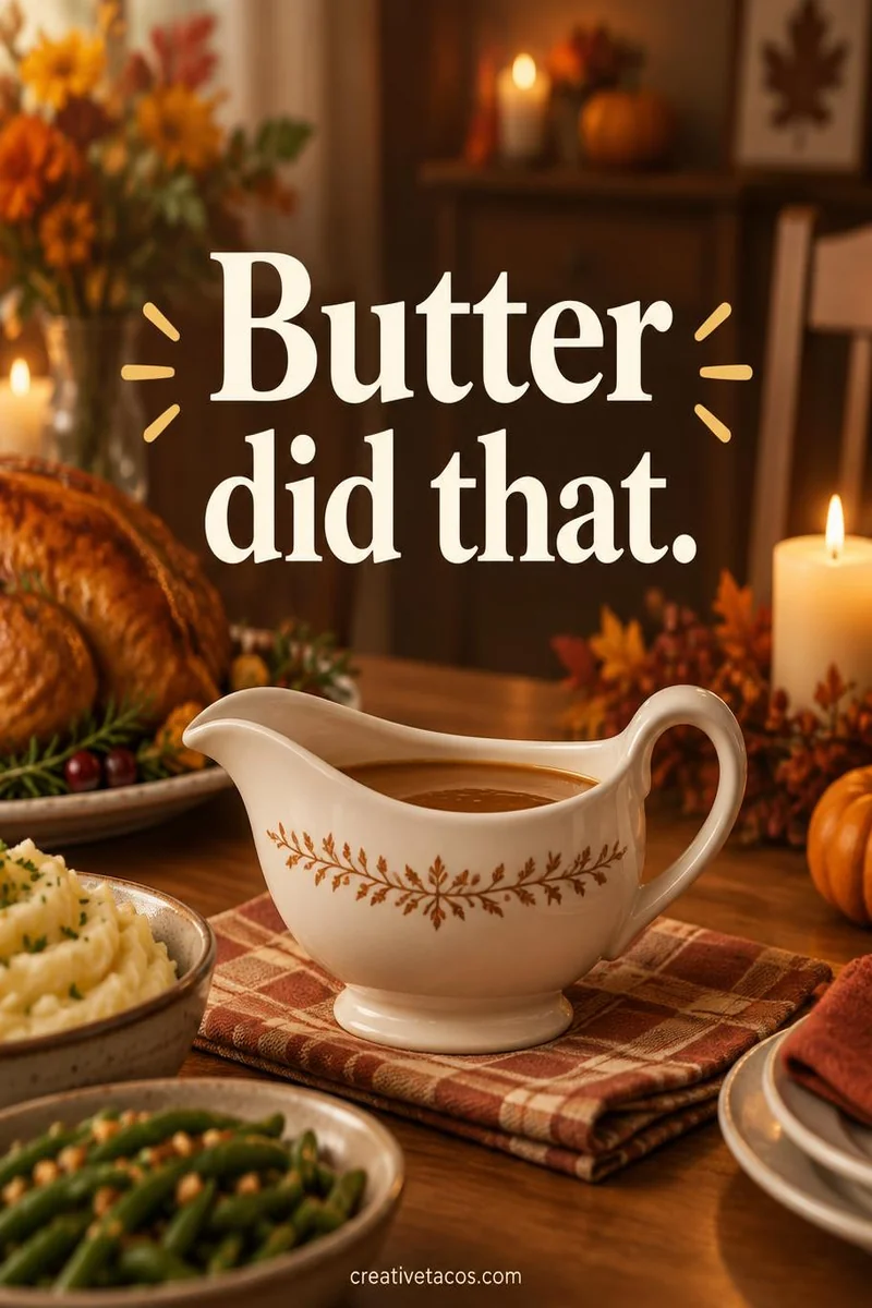 Quote card: Butter did that.