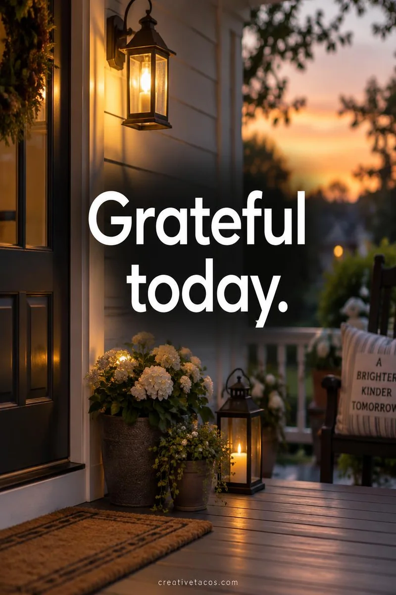 Quote card: Grateful today.