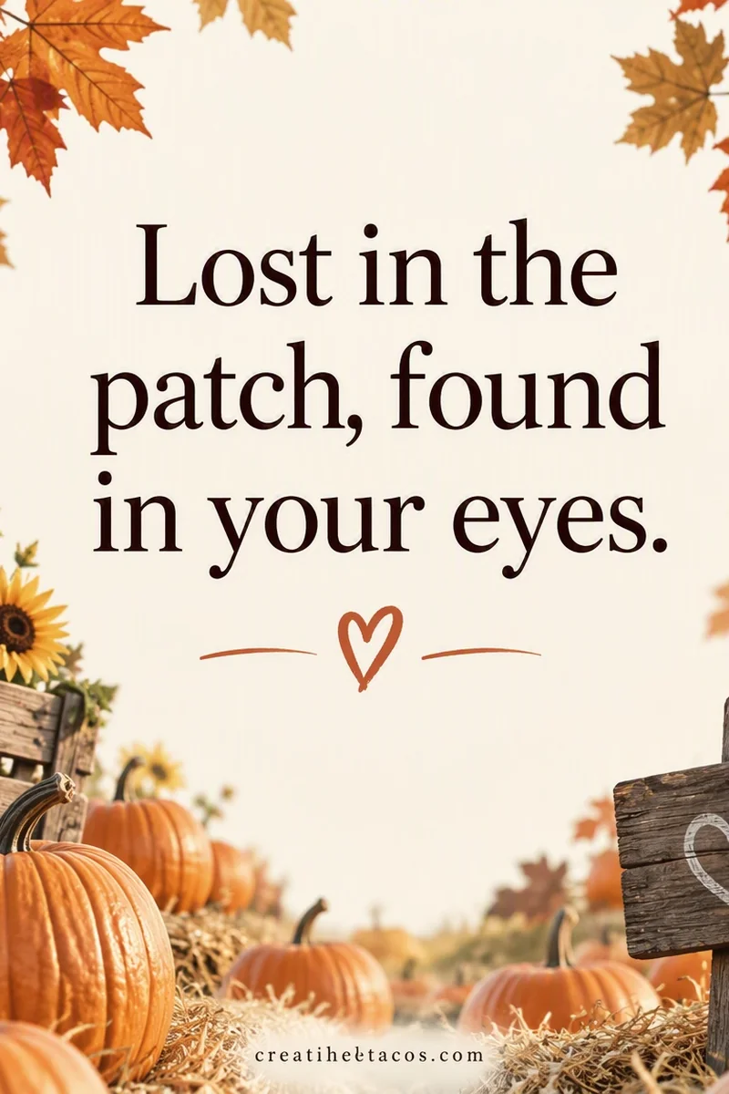 Quote card: Lost in the patch, found in your eyes.