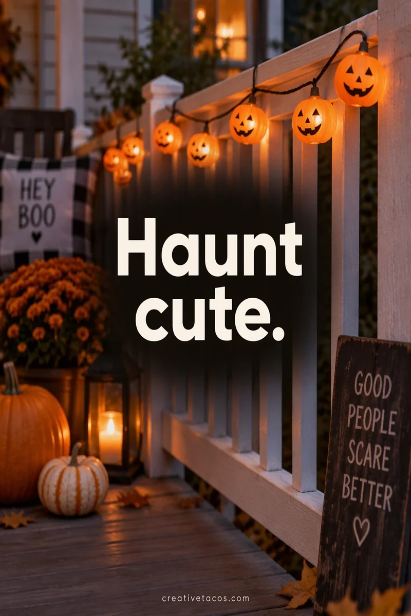Quote card: Haunt cute.
