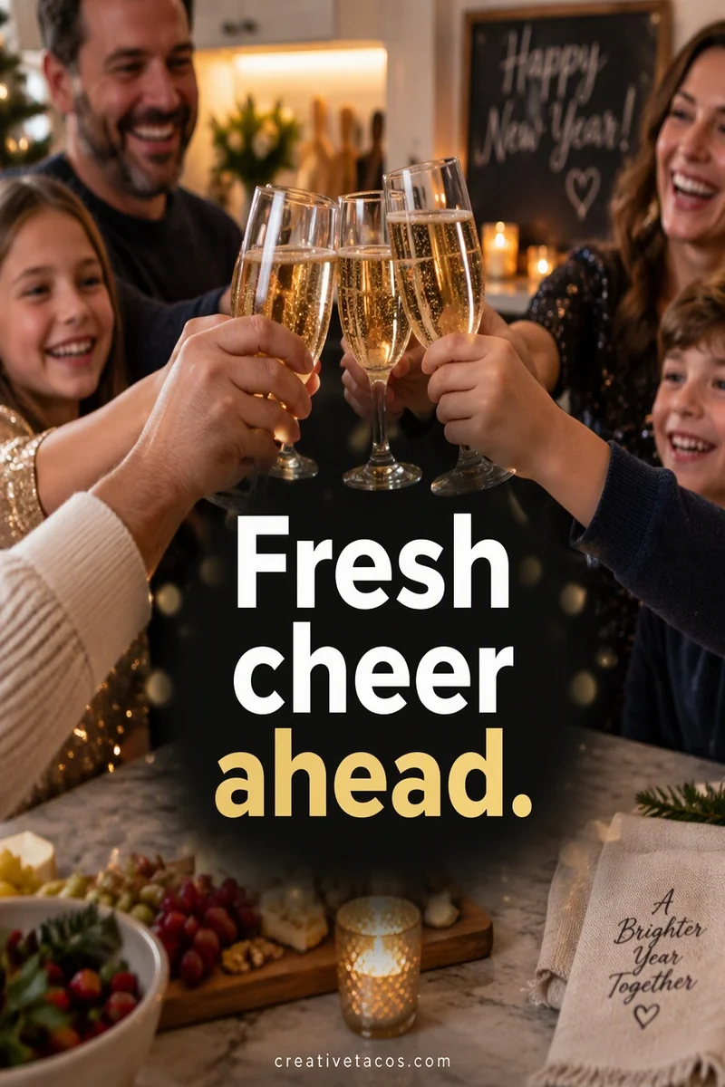 Quote card: Fresh cheer ahead.