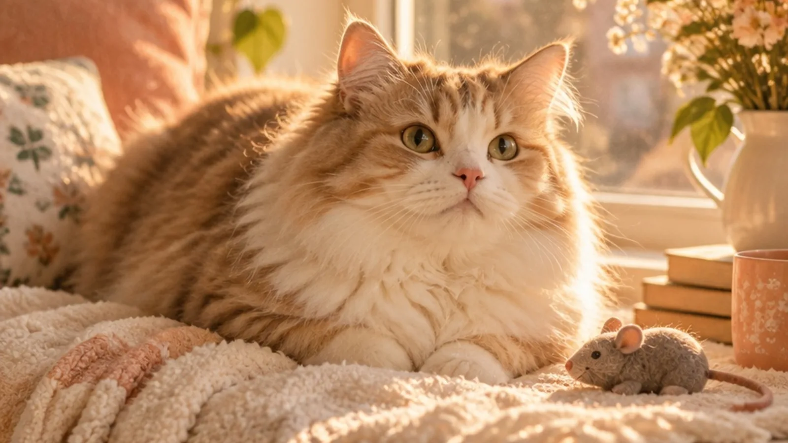 Cozy cat on a windowsill suggesting fun cat nicknames