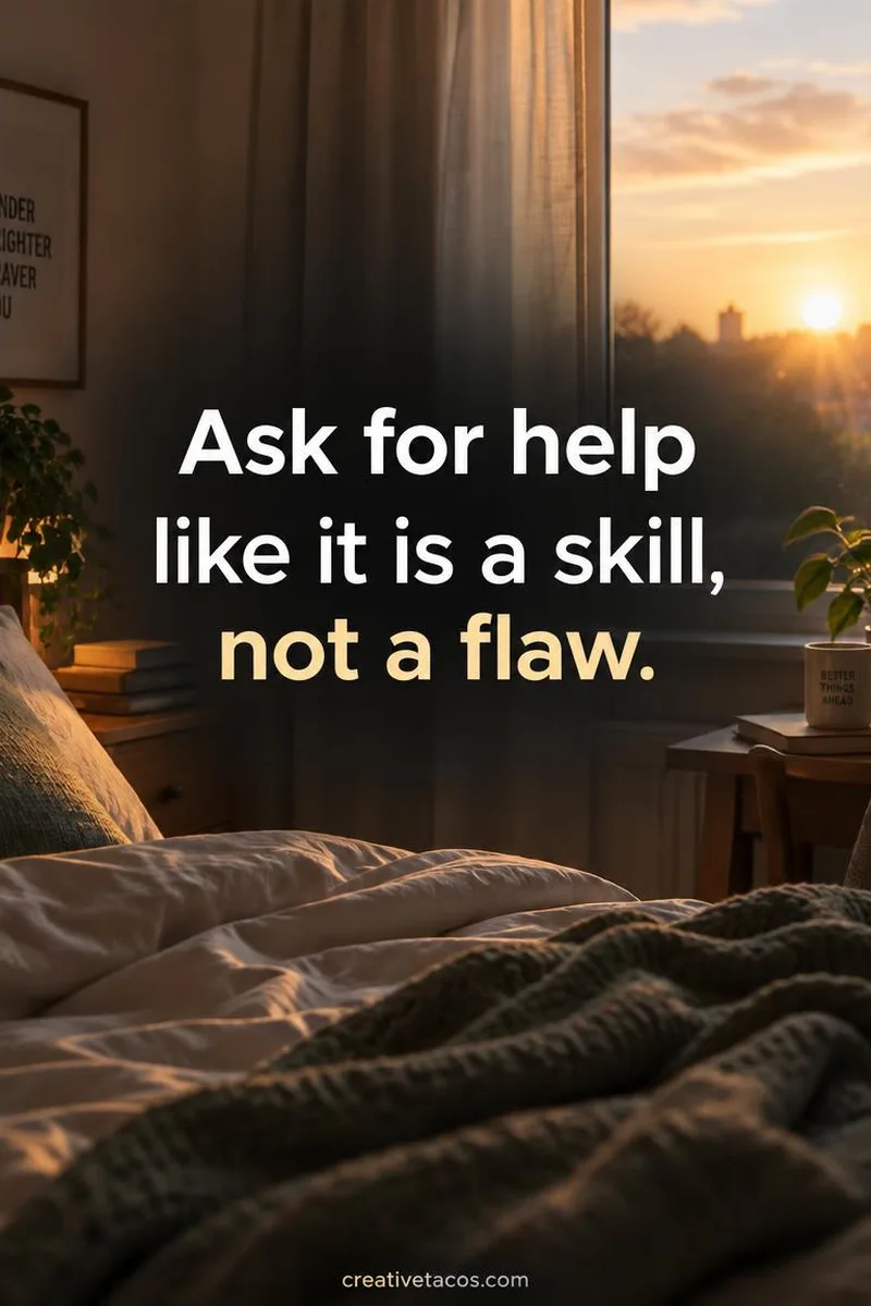 Quote card: Ask for help like it is a skill, not a flaw.