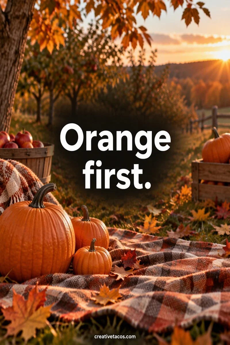 Quote card: Orange first.