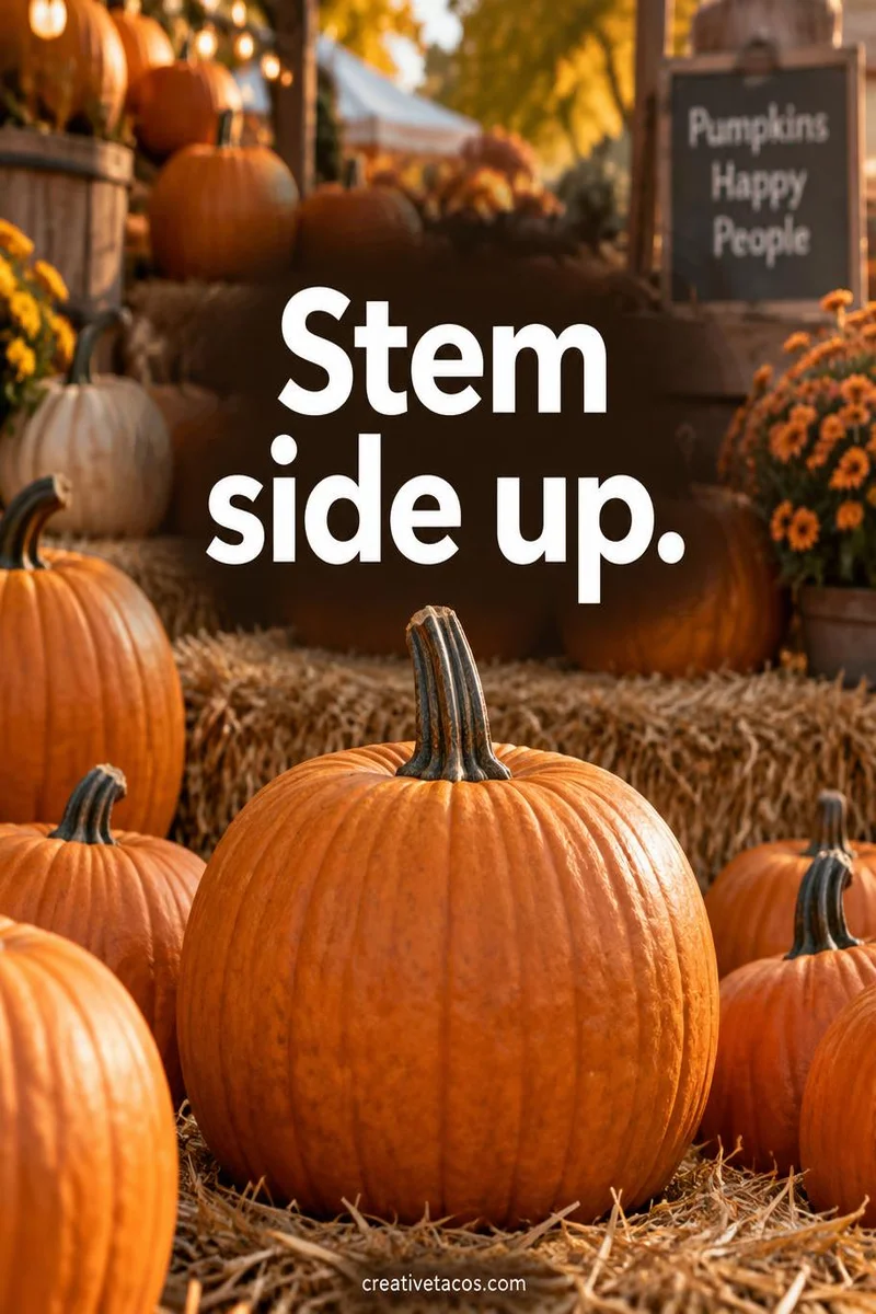 Quote card: Stem side up.