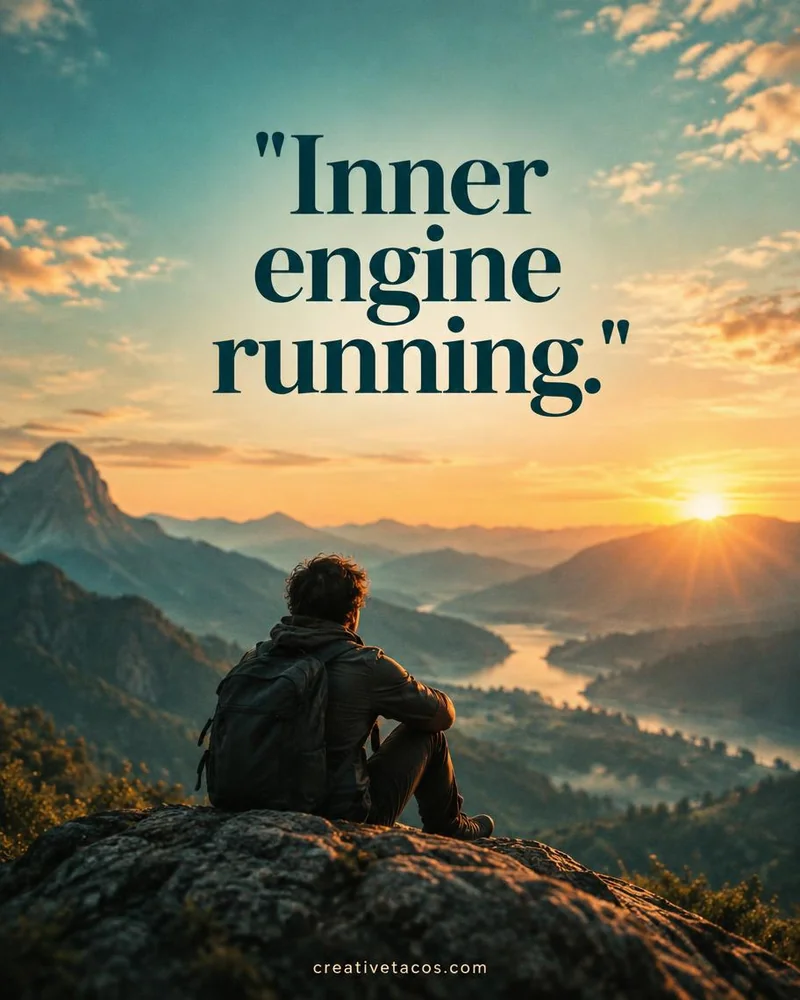 Quote card: Inner engine running.