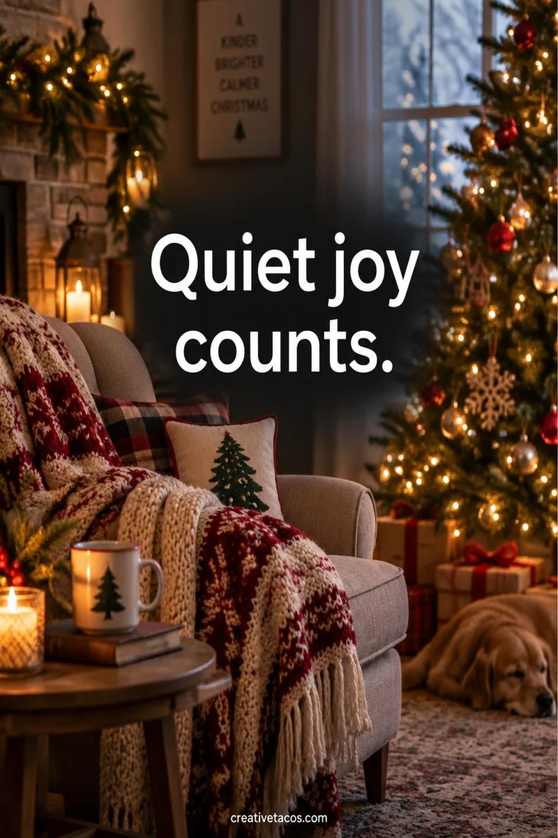 Quote card: Quiet joy counts.