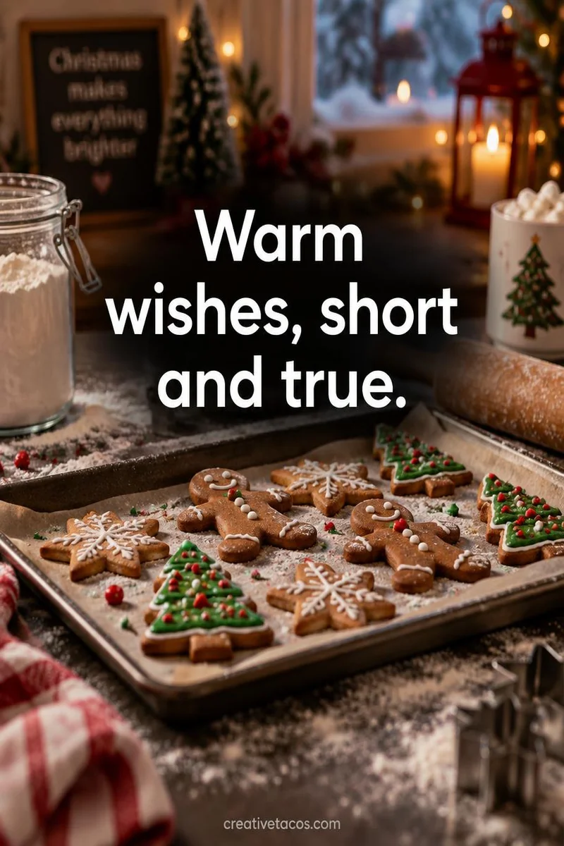 Quote card: Warm wishes, short and true.
