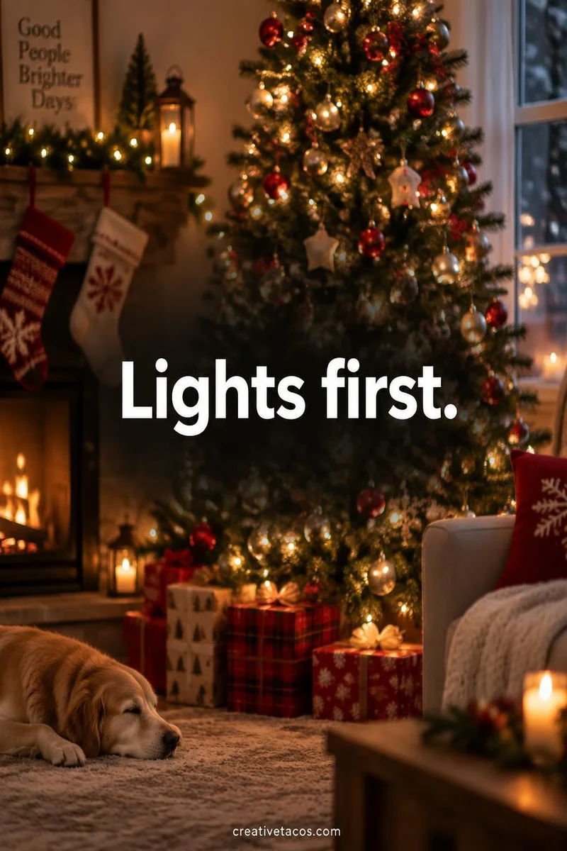 Quote card: Lights first.