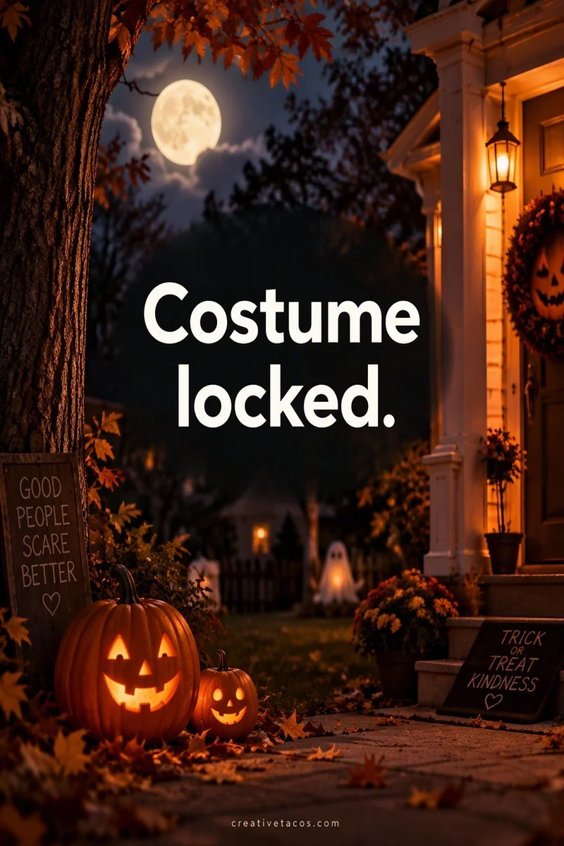 Quote card: Costume locked.