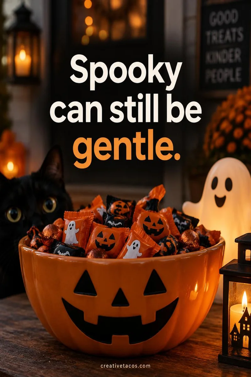 Quote card: Spooky can still be gentle.