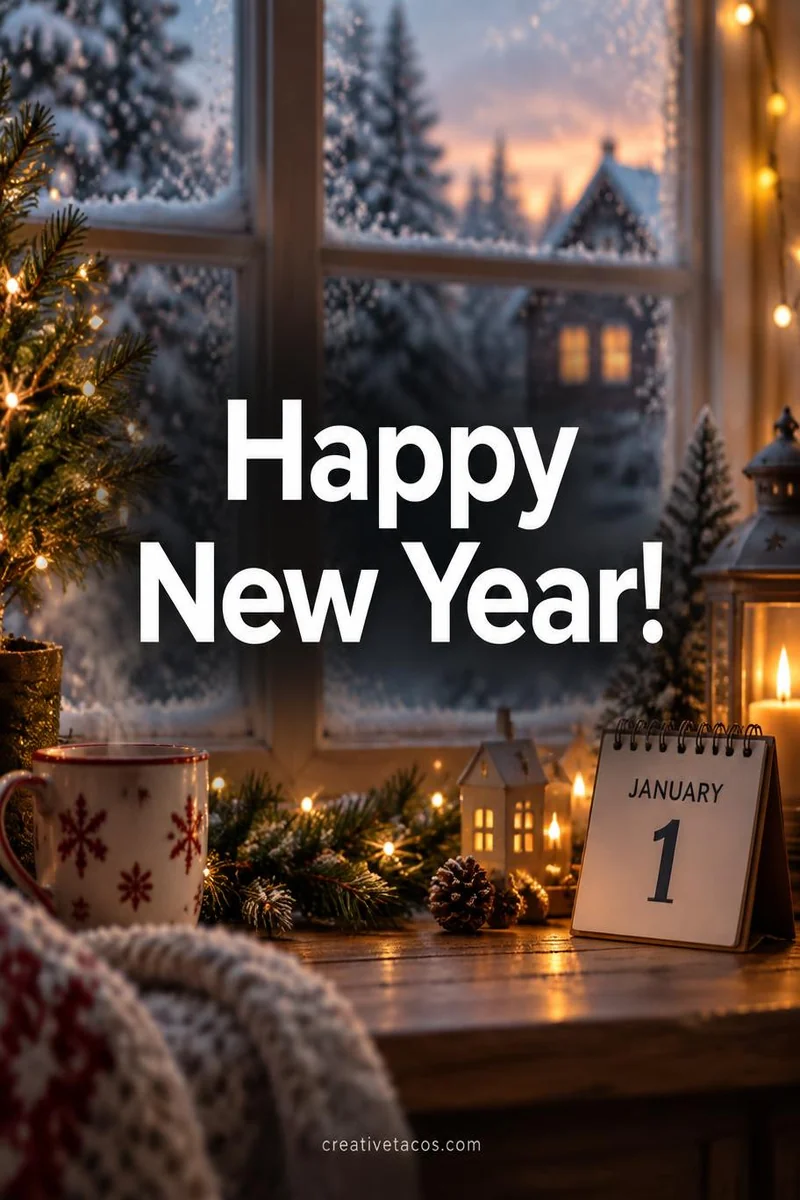 Quote card: Happy New Year!