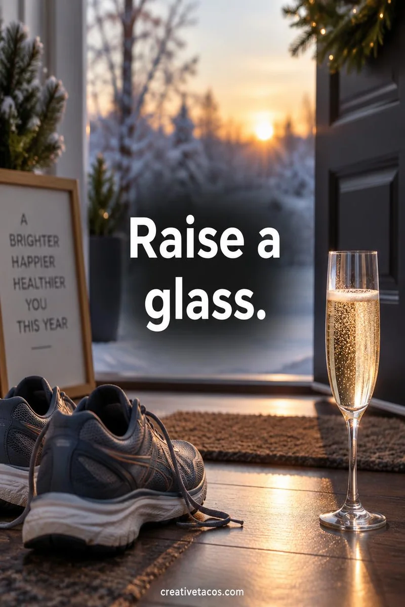Quote card: Raise a glass.