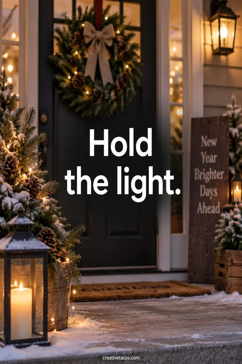 Quote card: Hold the light.