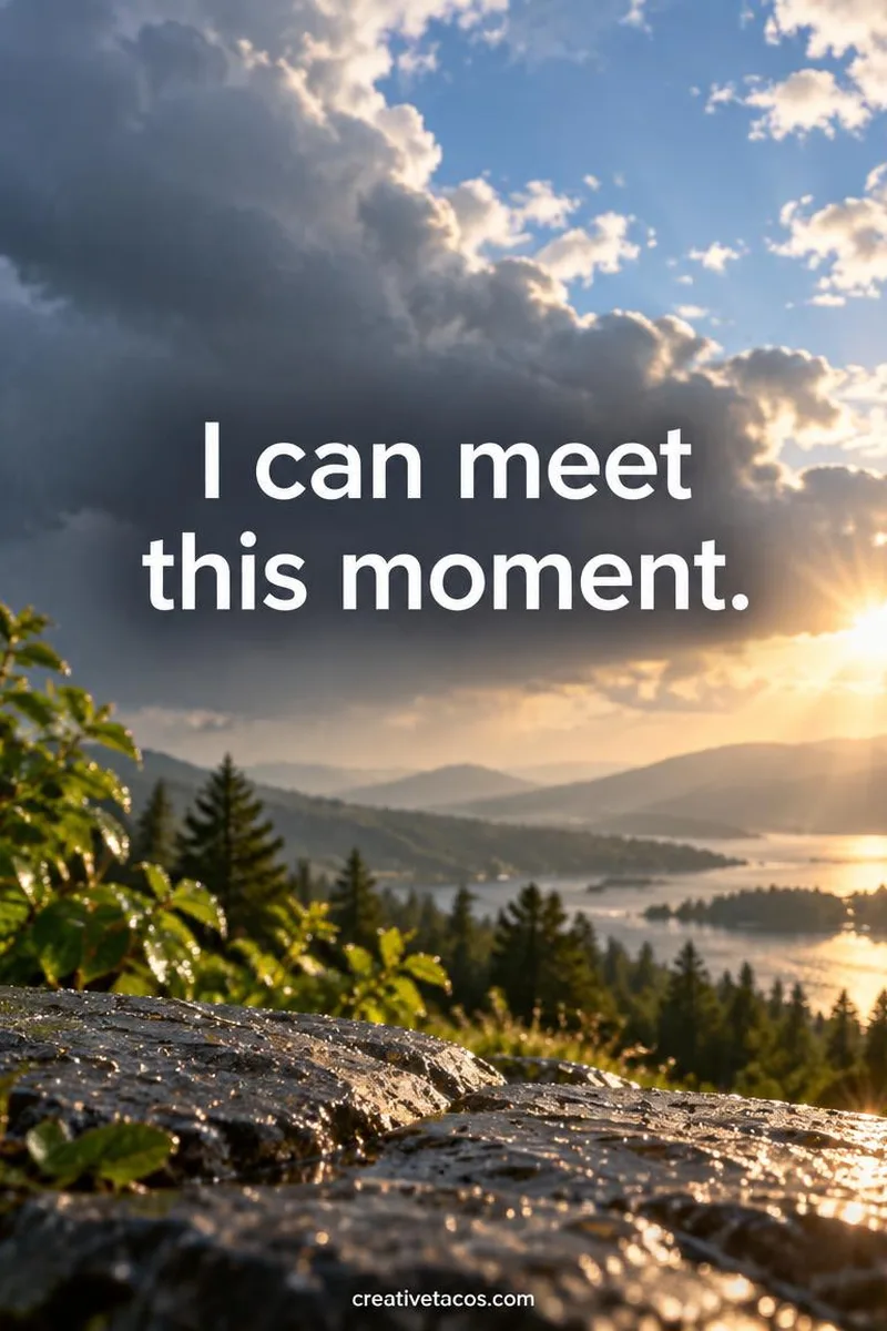 Quote card: I can meet this moment.