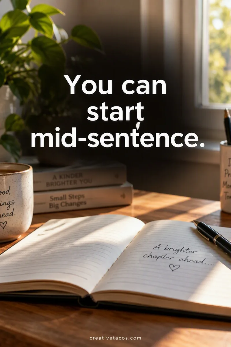 Quote card: You can start mid-sentence.