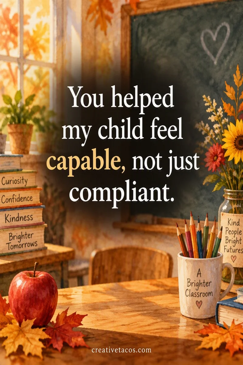 Quote card: You helped my child feel capable, not just compliant.
