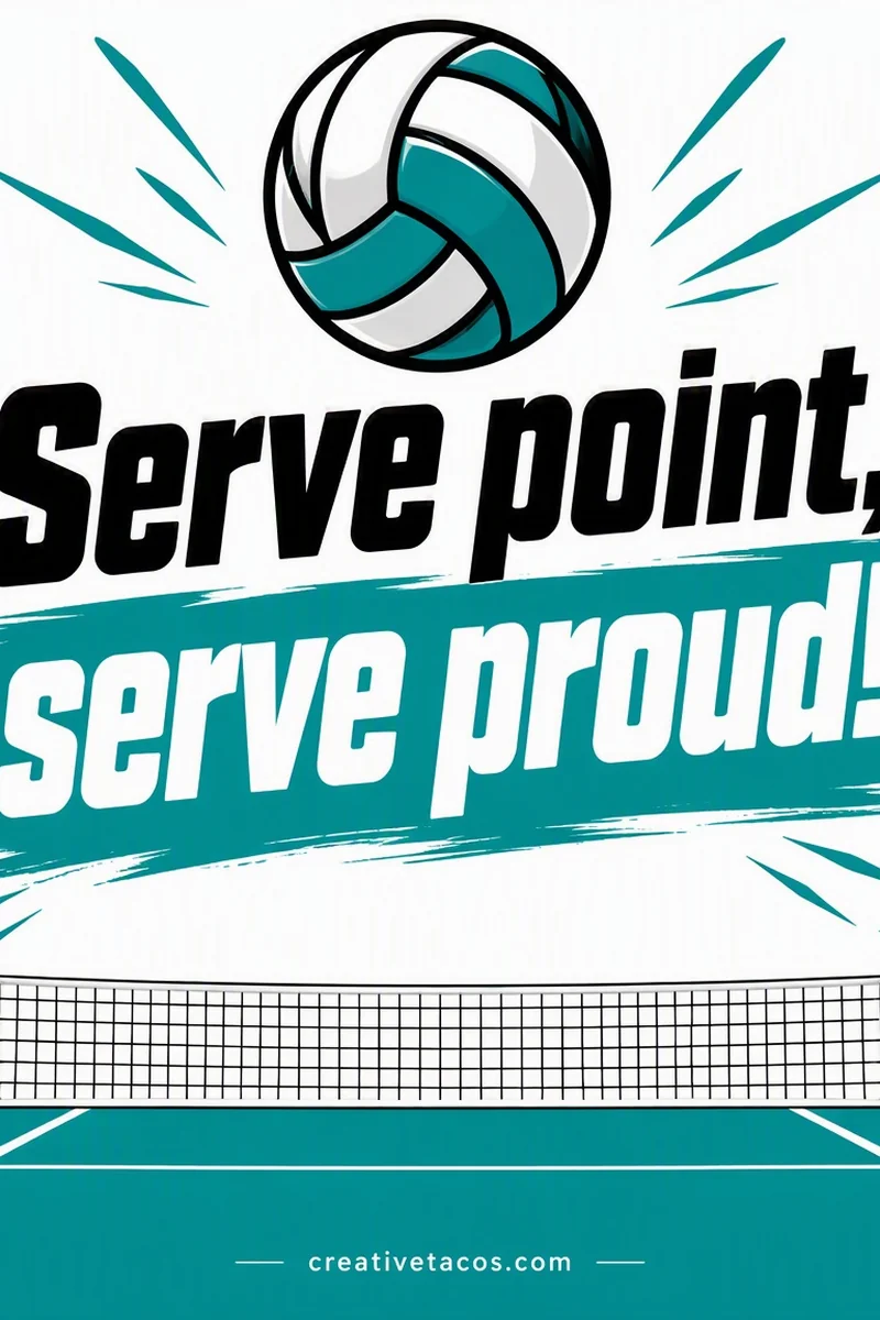 Chant card: Serve point, serve proud!