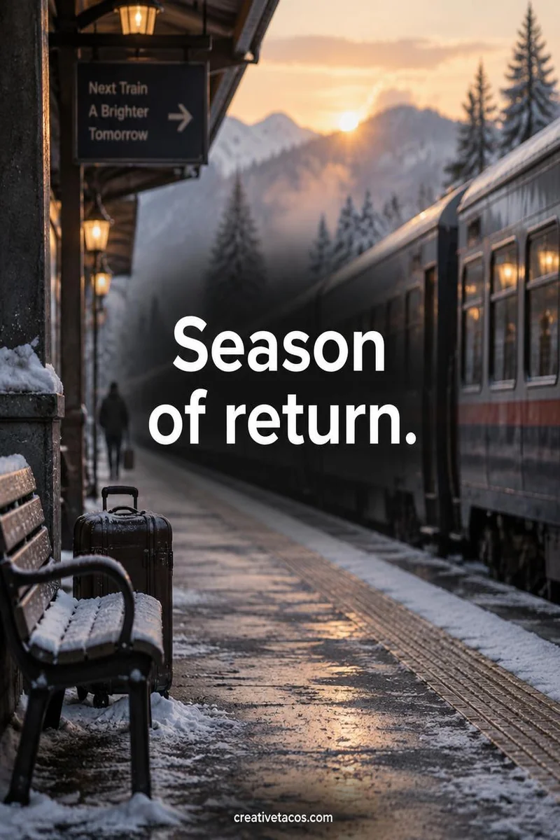 Quote card: Season of return.