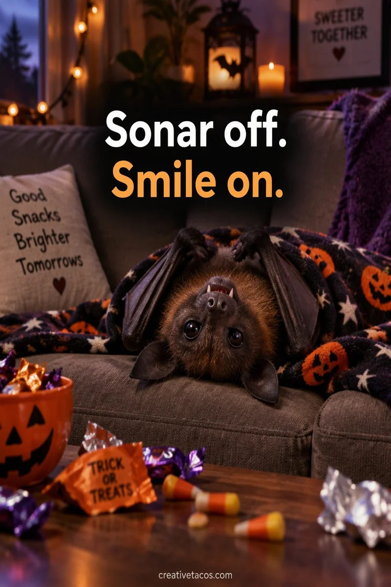Quote card: Sonar off. Smile on.