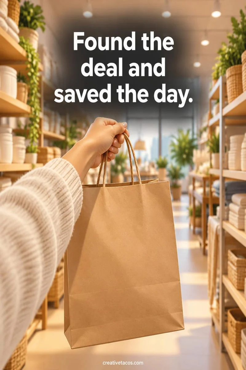 Quote card: Found the deal and saved the day.
