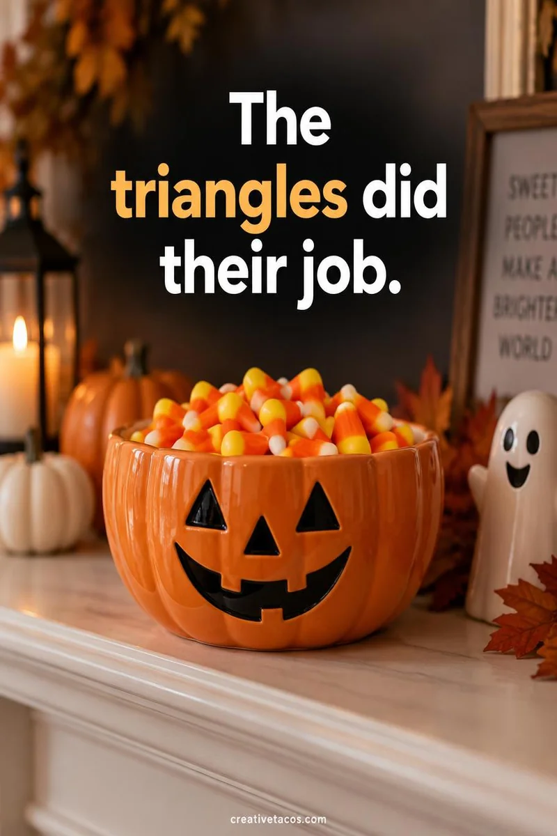 Quote card: The triangles did their job.