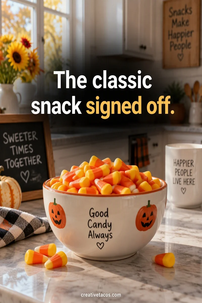 Quote card: The classic snack signed off.
