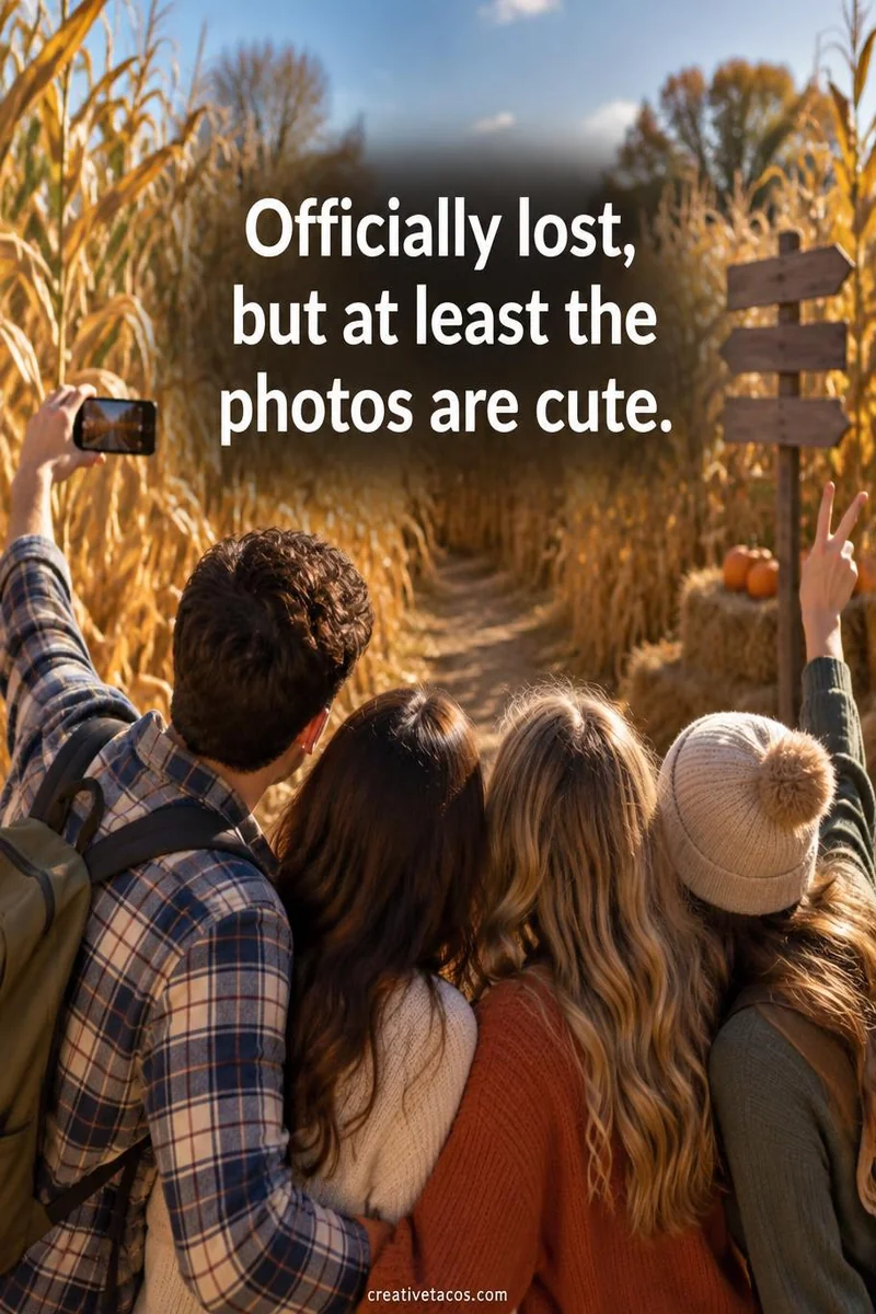 Quote card: Officially lost, but at least the photos are cute.