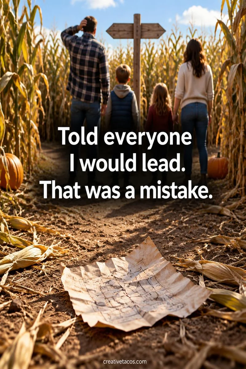 Quote card: Told everyone I would lead. That was a mistake.
