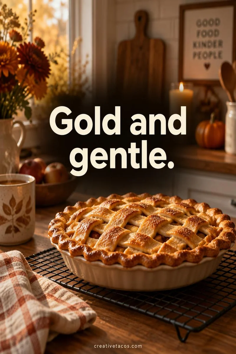 Quote card: Gold and gentle.