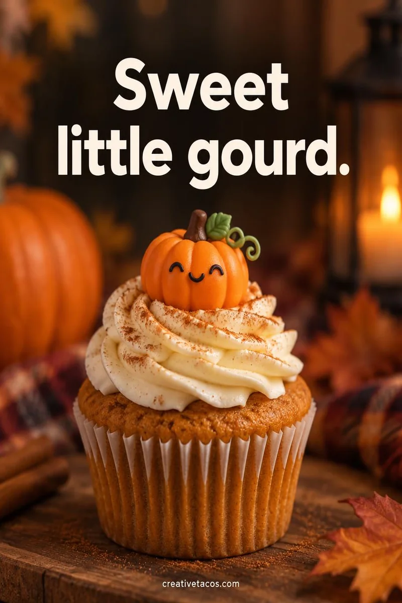 Quote card: Sweet little gourd.