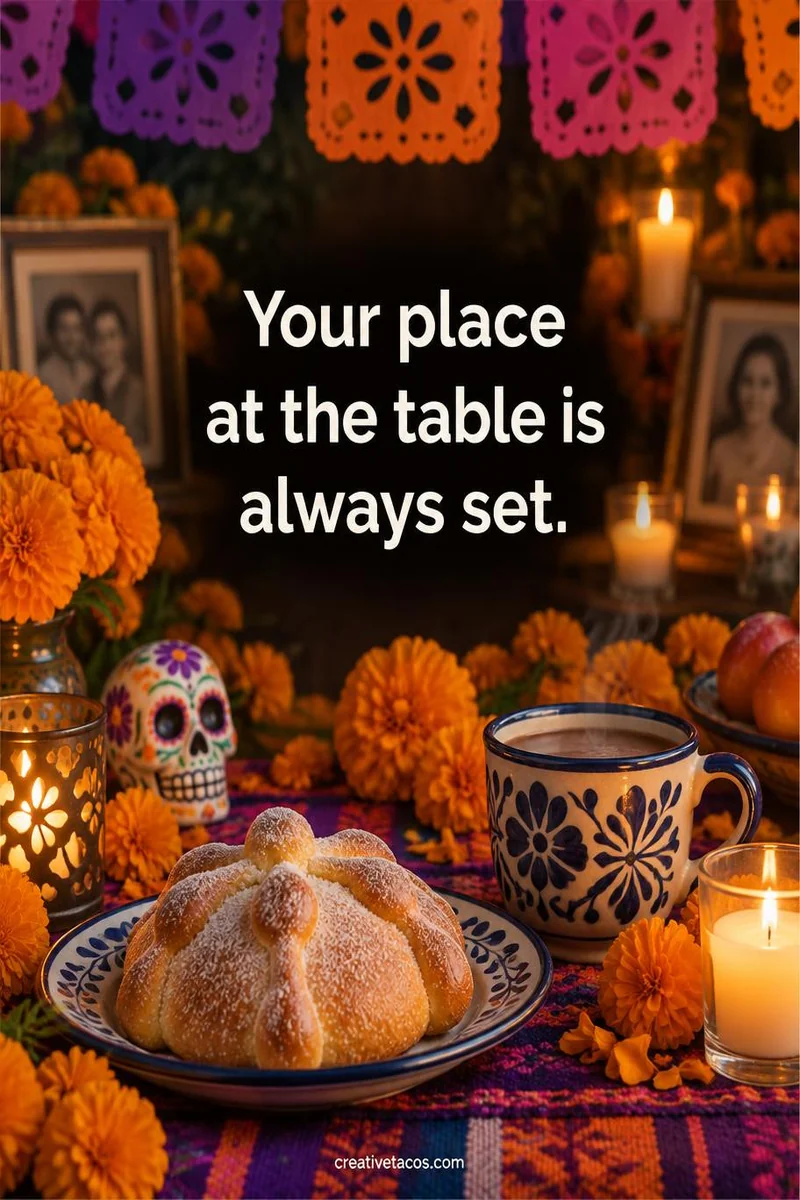 Quote card: Your place at the table is always set.