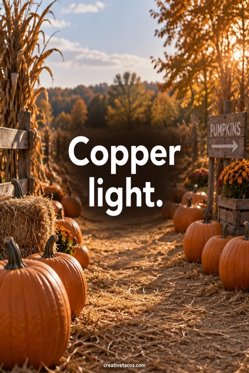 Quote card: Copper light.