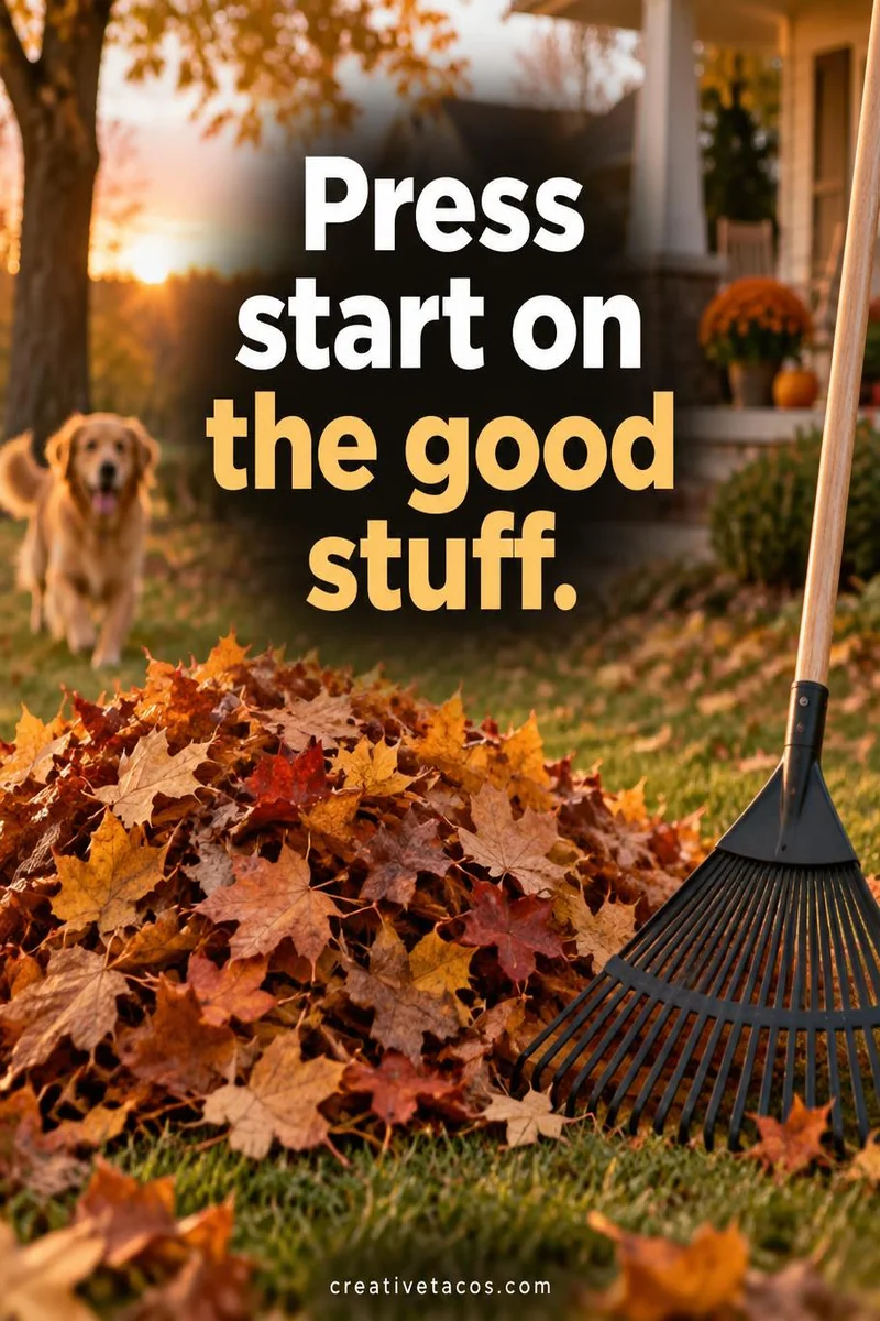 Quote card: Press start on the good stuff.