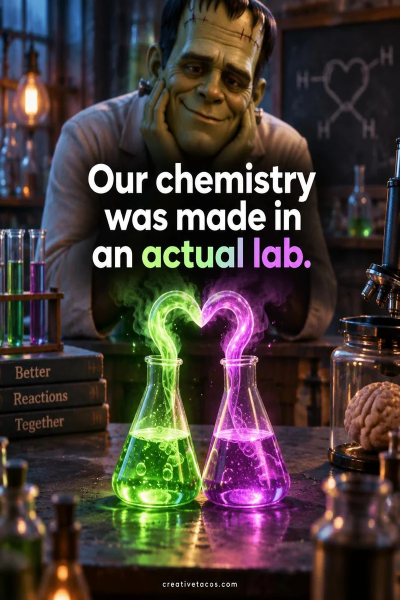 Quote card: Our chemistry was made in an actual lab.