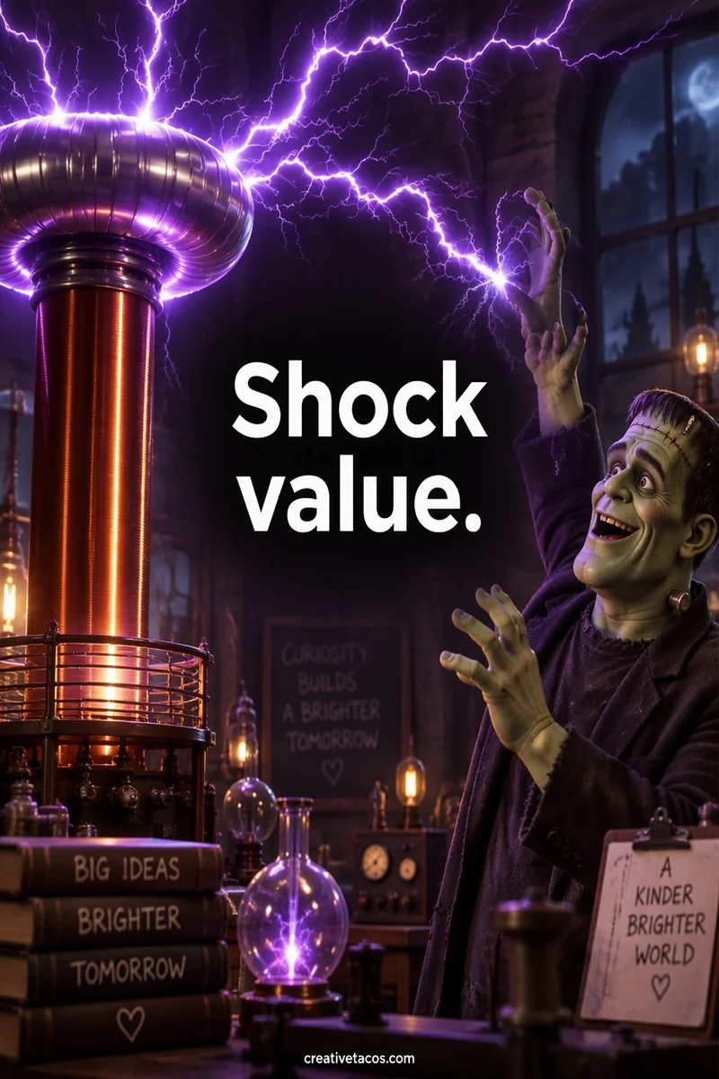 Quote card: Shock value.