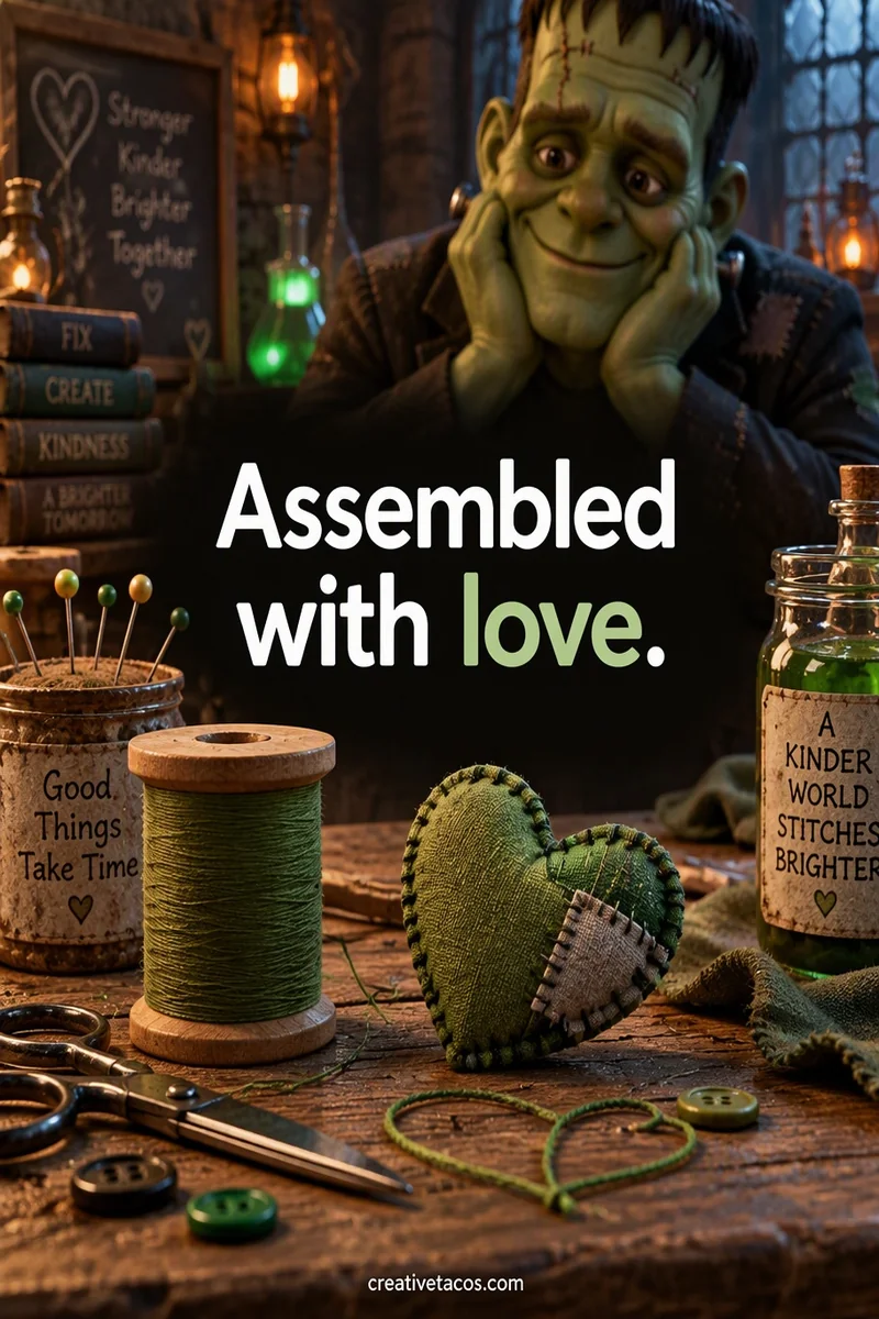 Quote card: Assembled with love.