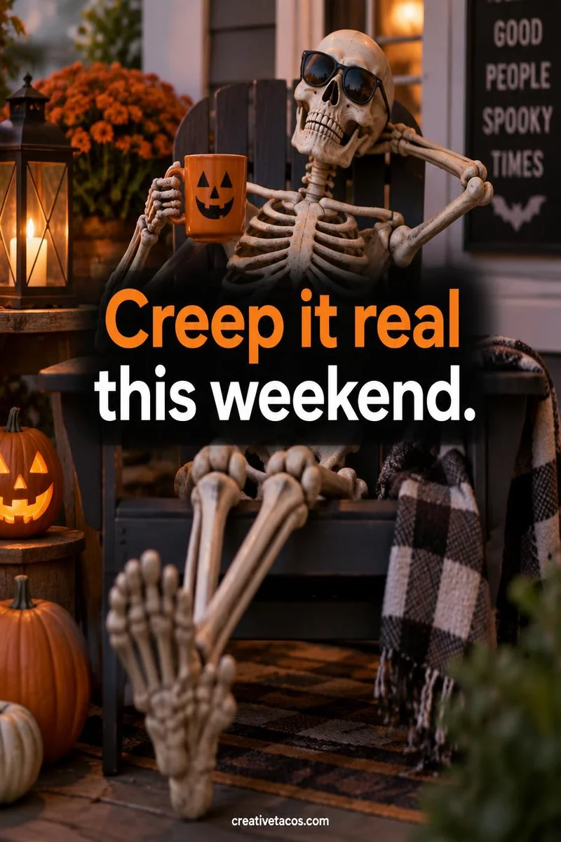 Quote card: Creep it real this weekend.
