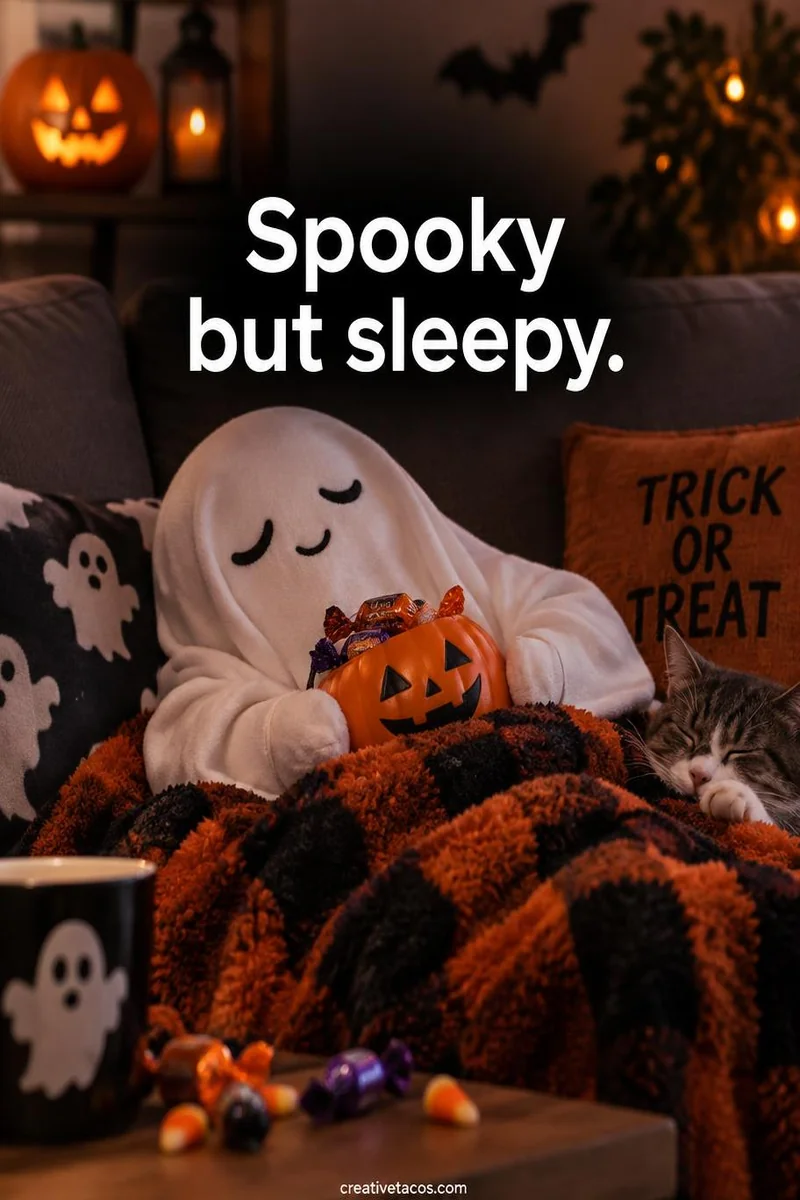Quote card: Spooky but sleepy.