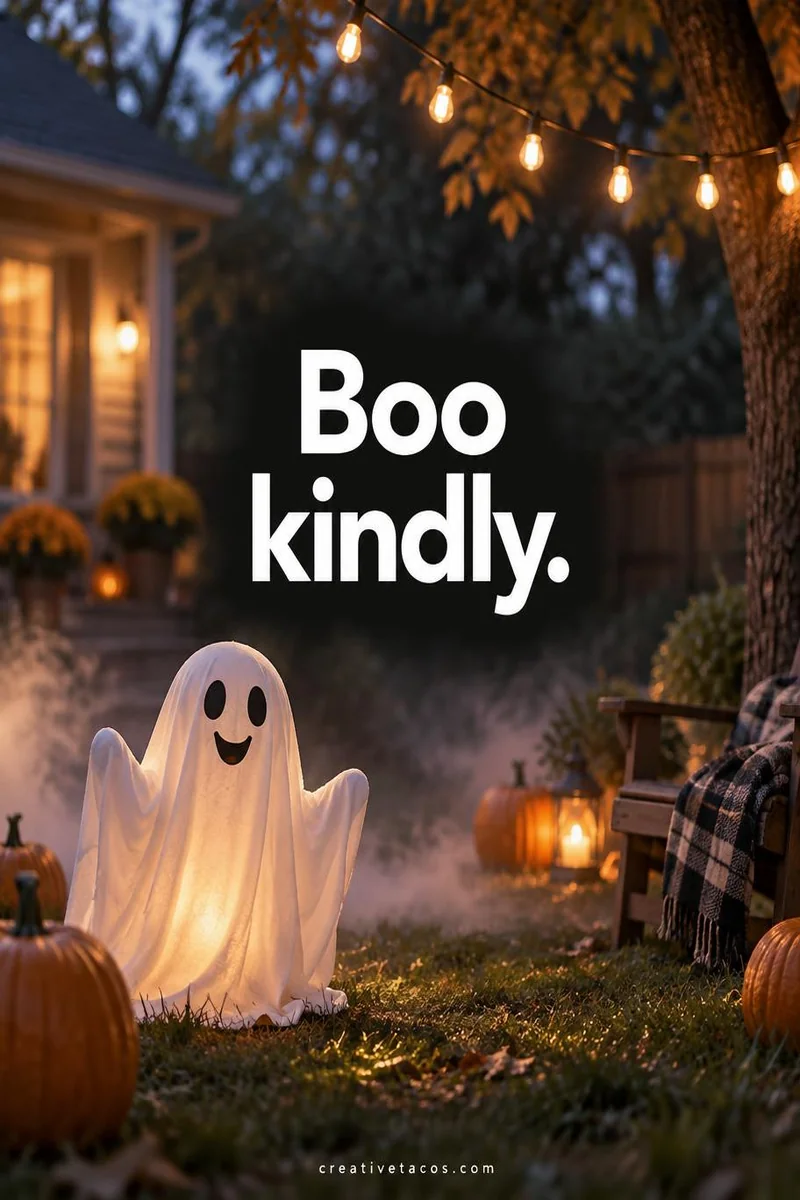 Quote card: Boo kindly.