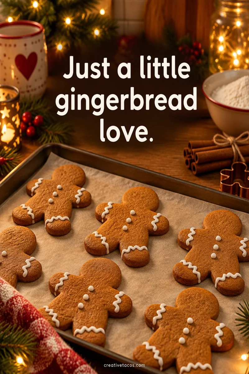 Quote card: Just a little gingerbread love.