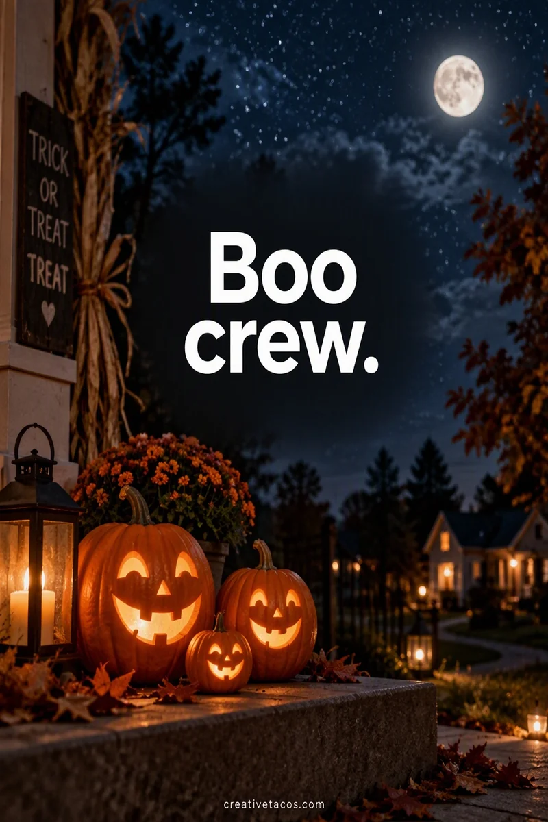 Quote card: Boo crew.