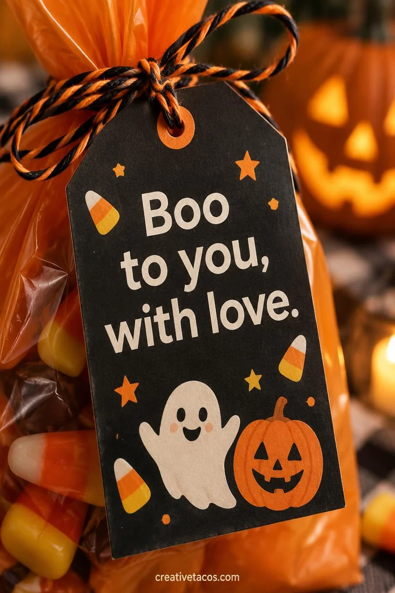Quote card: Boo to you, with love.